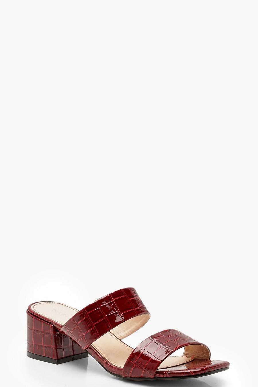 Square Toe Double Strap Mules image number 1