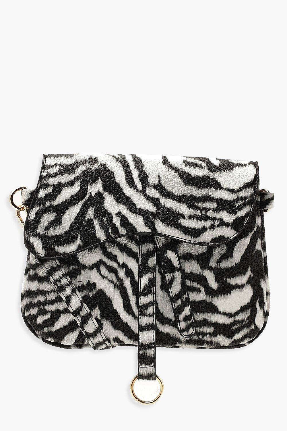 zebra cross body bag