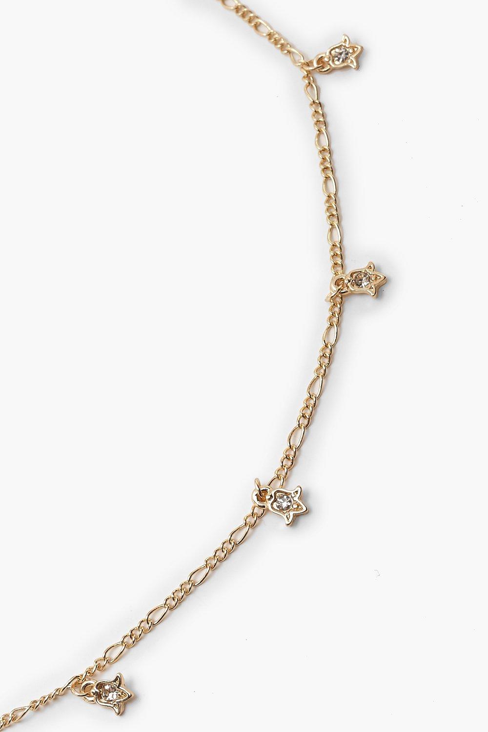 Gold deals diamante anklet