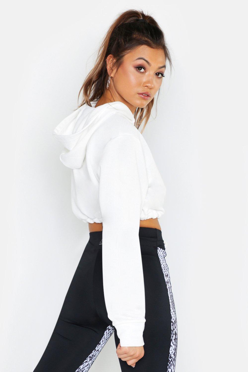 boohoo cropped hoodie