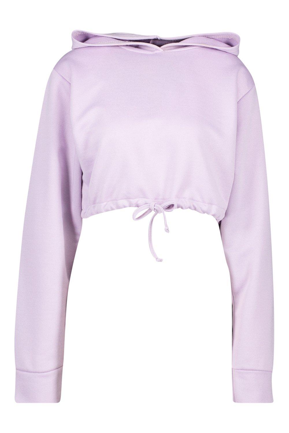 Lilac on sale cropped hoodie