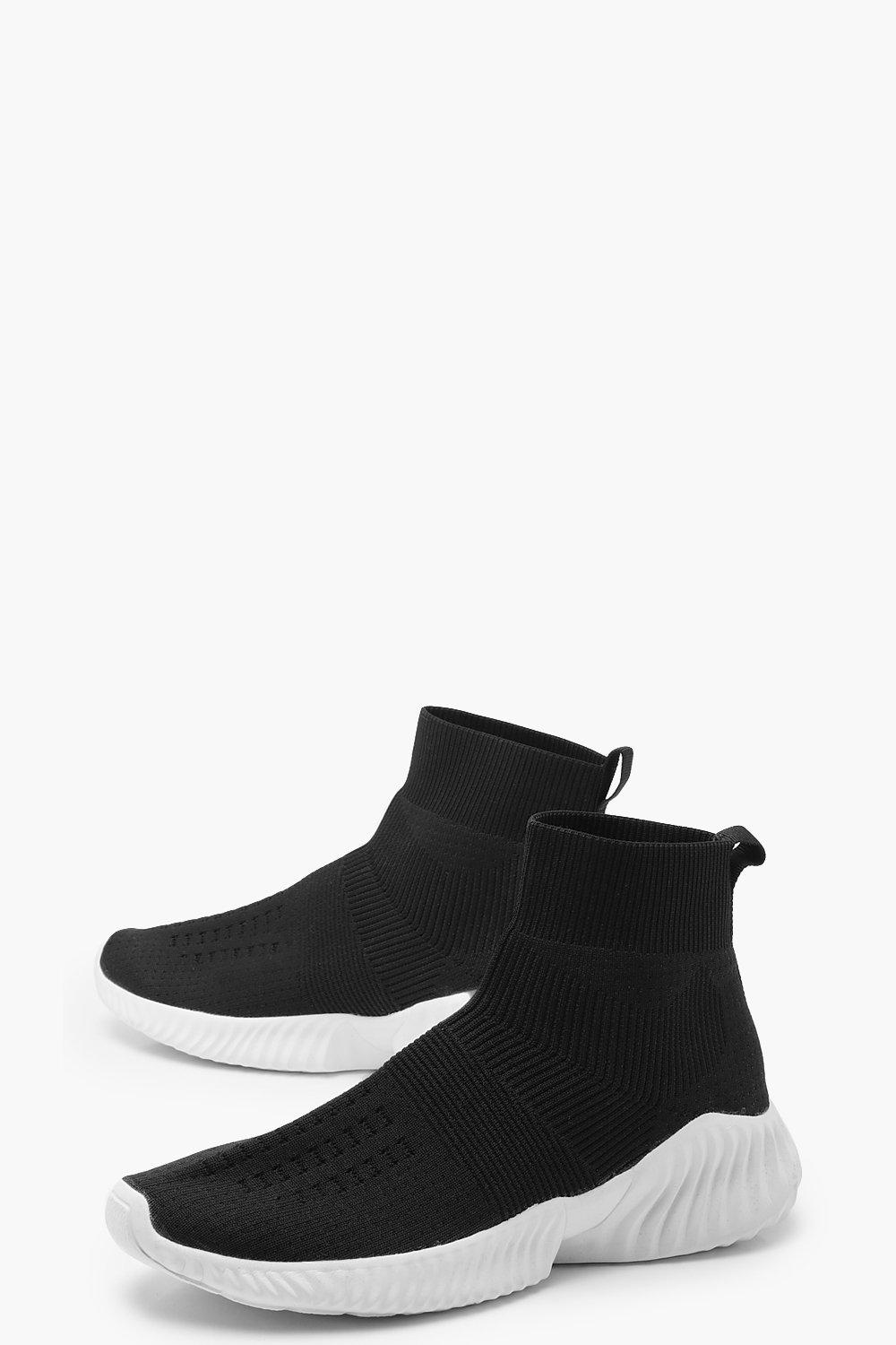 Loop Back Platform Sock Trainers