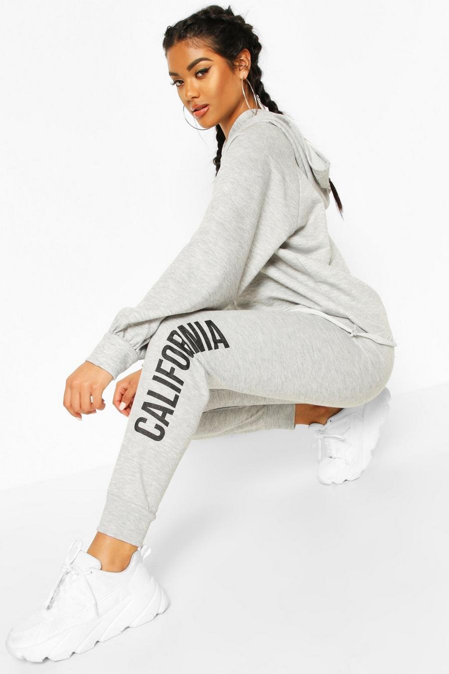 Grey marl Fit California Tracksuit image number 1