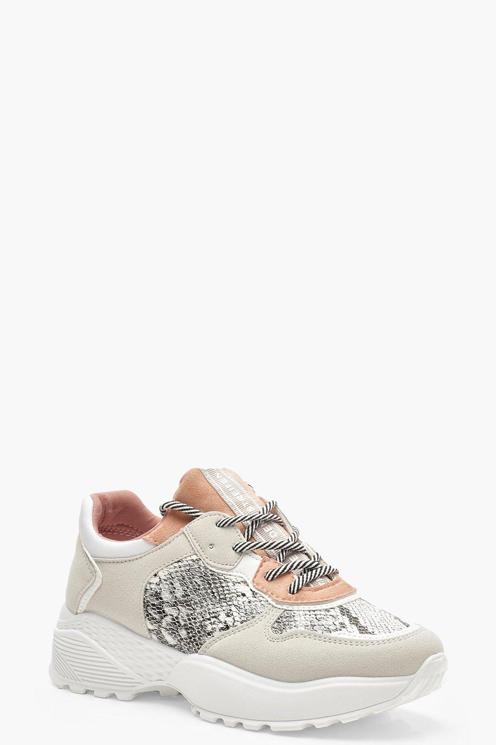 snake print trainers