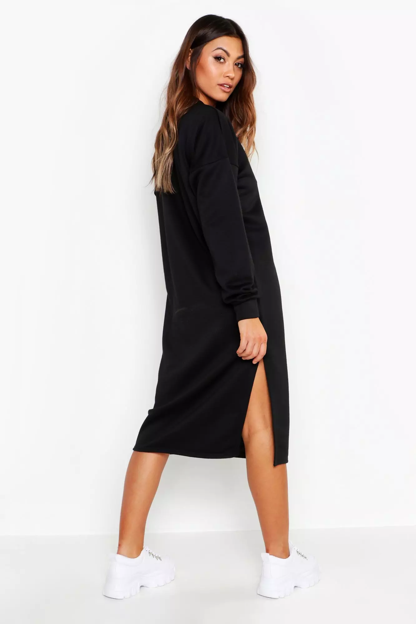 Midi sweat hot sale dress