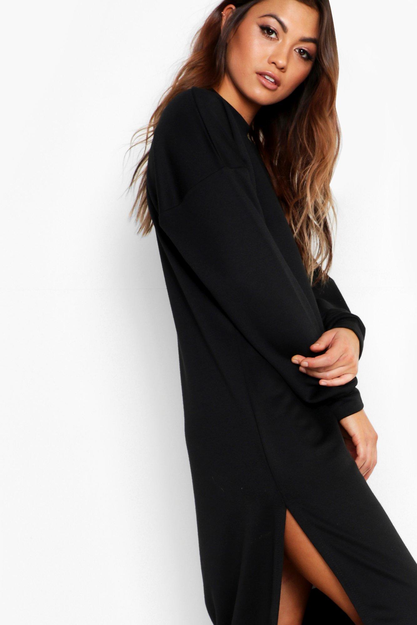 Midi sweatshirt outlet dress