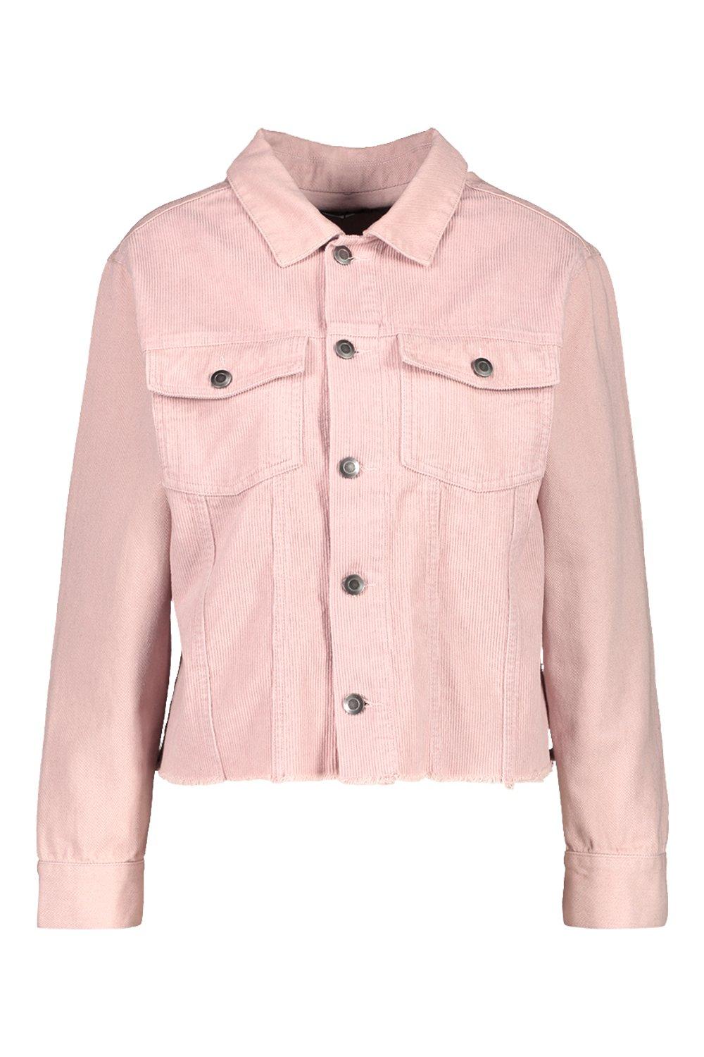 Women s Mixed Cord Denim Jacket Boohoo UK