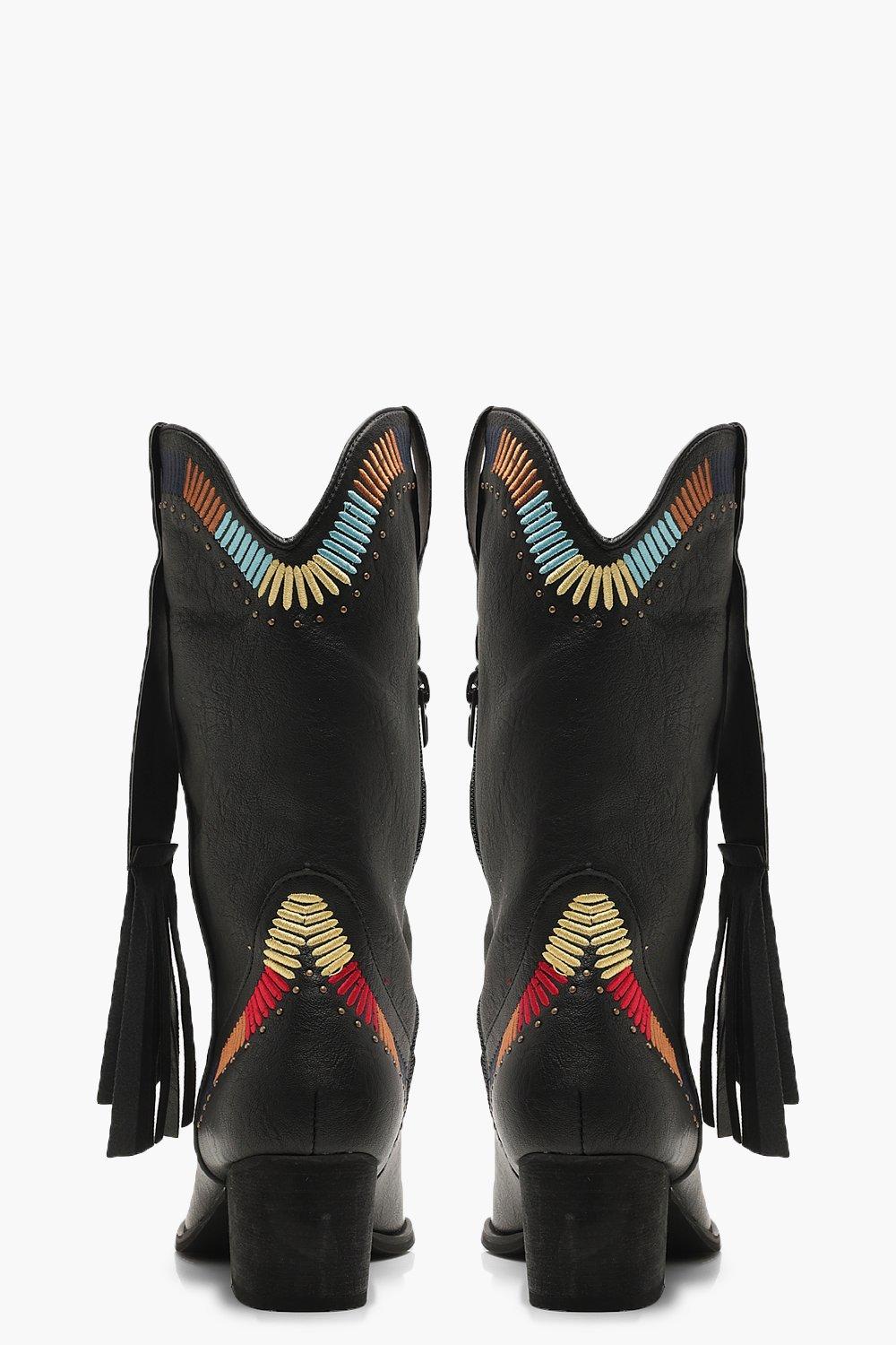 cowboy boots boohoo