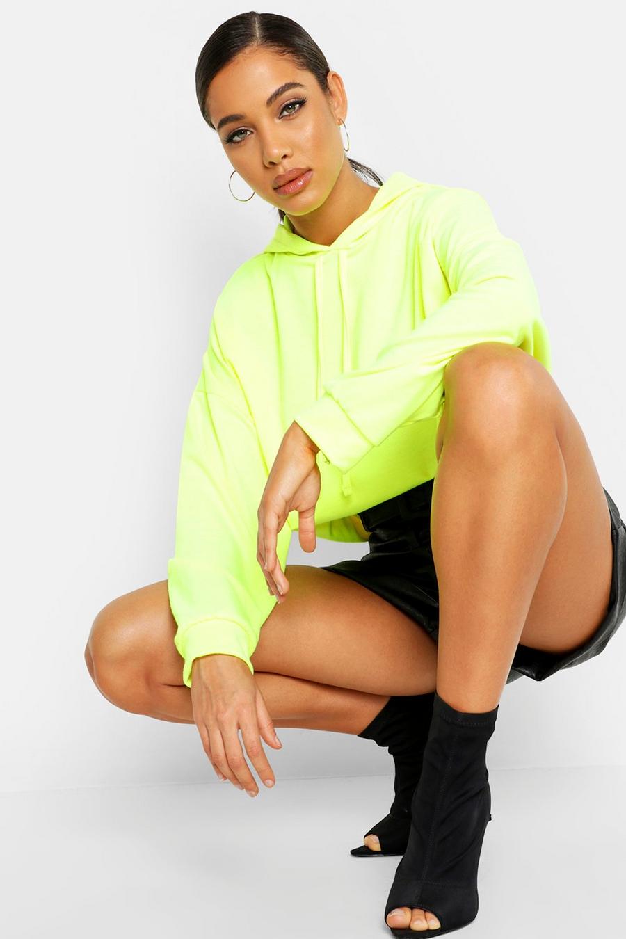 Neon-lime Oversized Hoodie image number 1