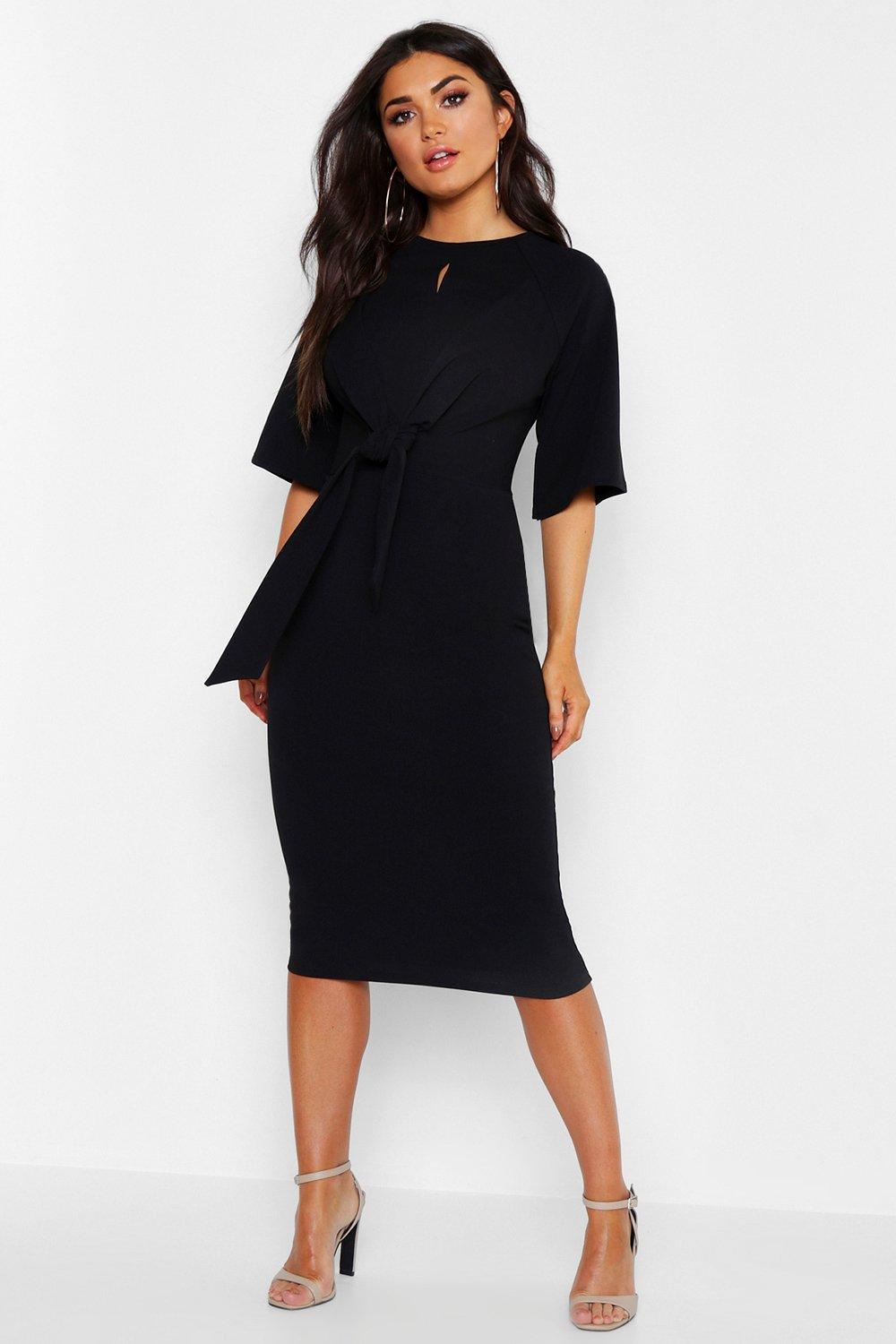 boohoo knot dress