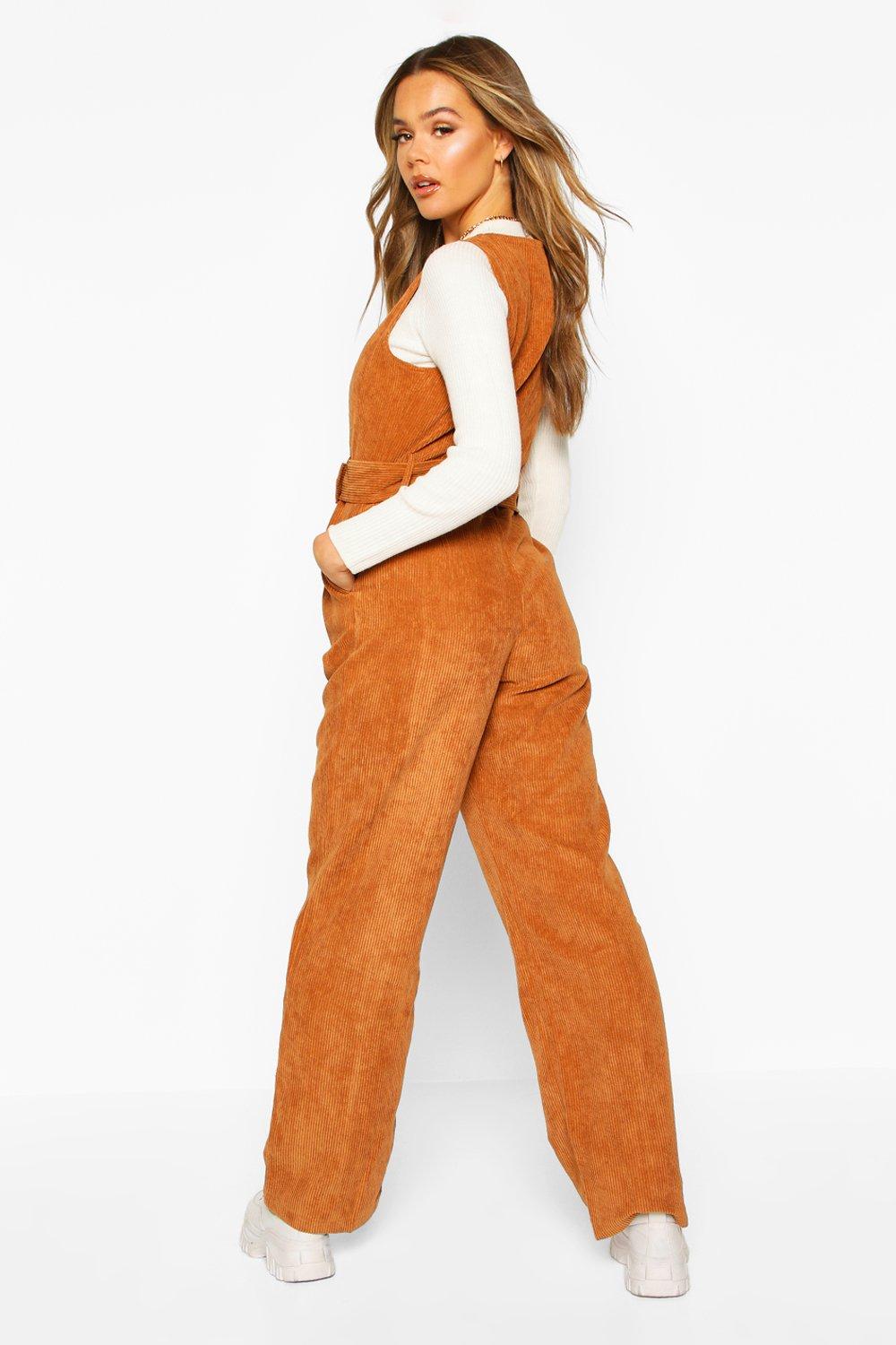 pinafore jumpsuit boohoo