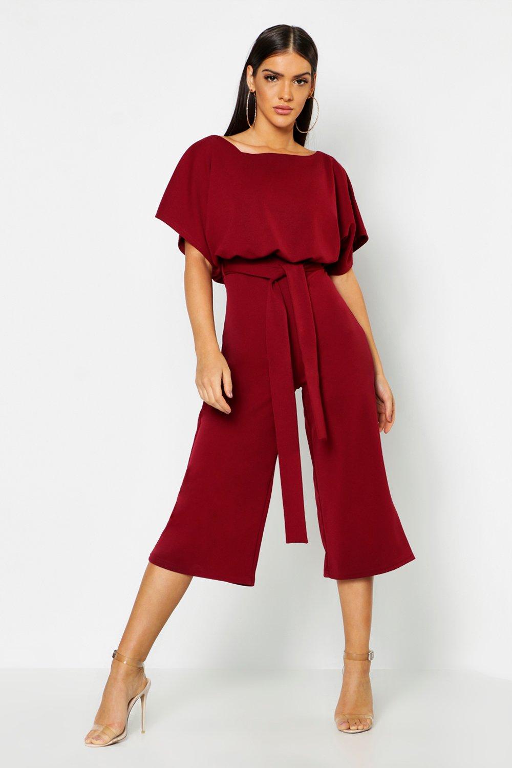 neck tie jumpsuit