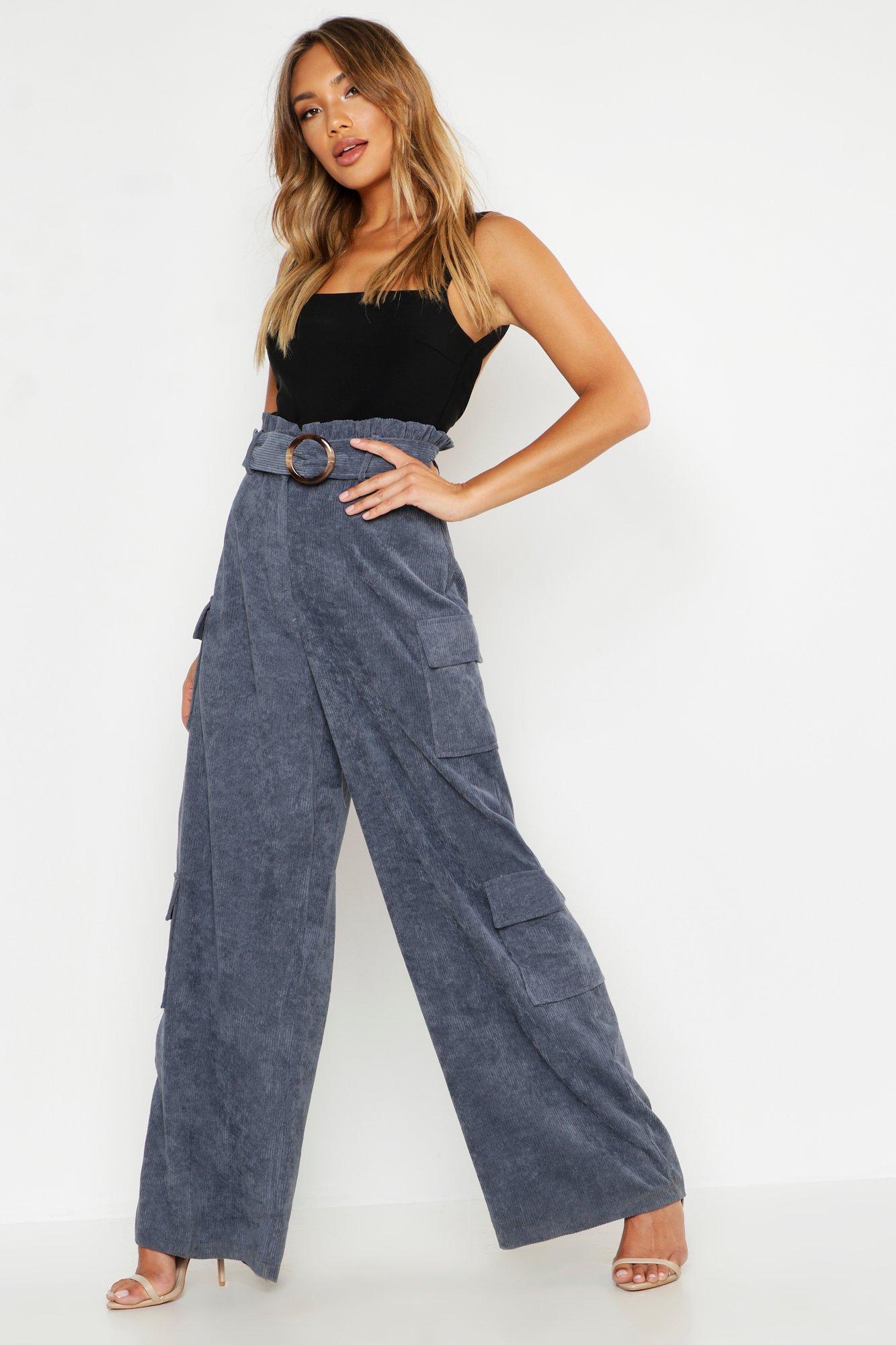 wide leg cargo jeans