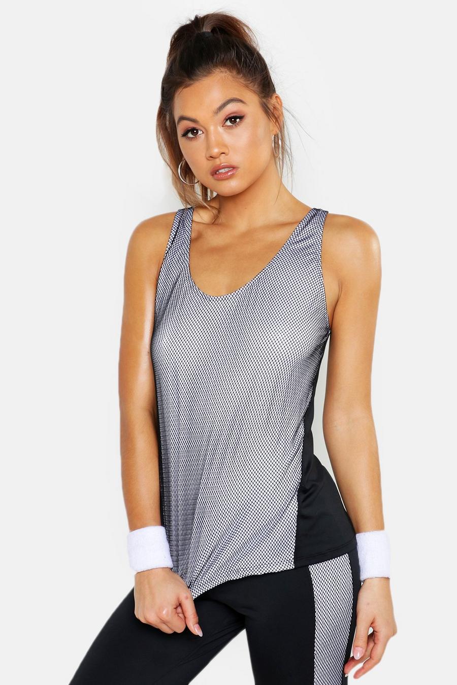 Fit Textured Gym Tank Top image number 1
