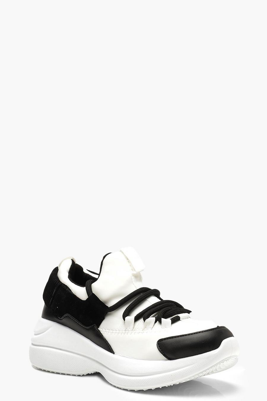 Chunky Sole Lace Up Trainers image number 1