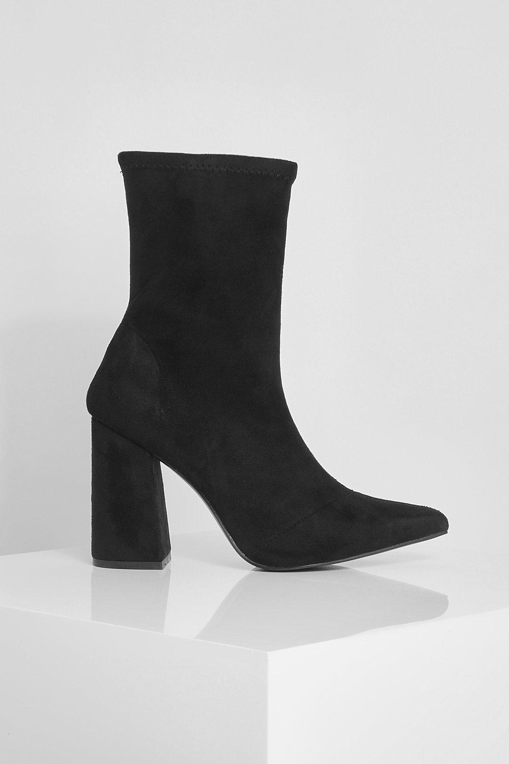 Bottines pointues montantes boohoo FR