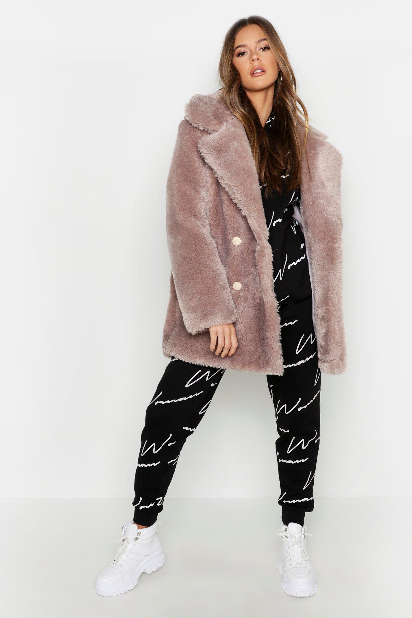 boohoo teddy coat