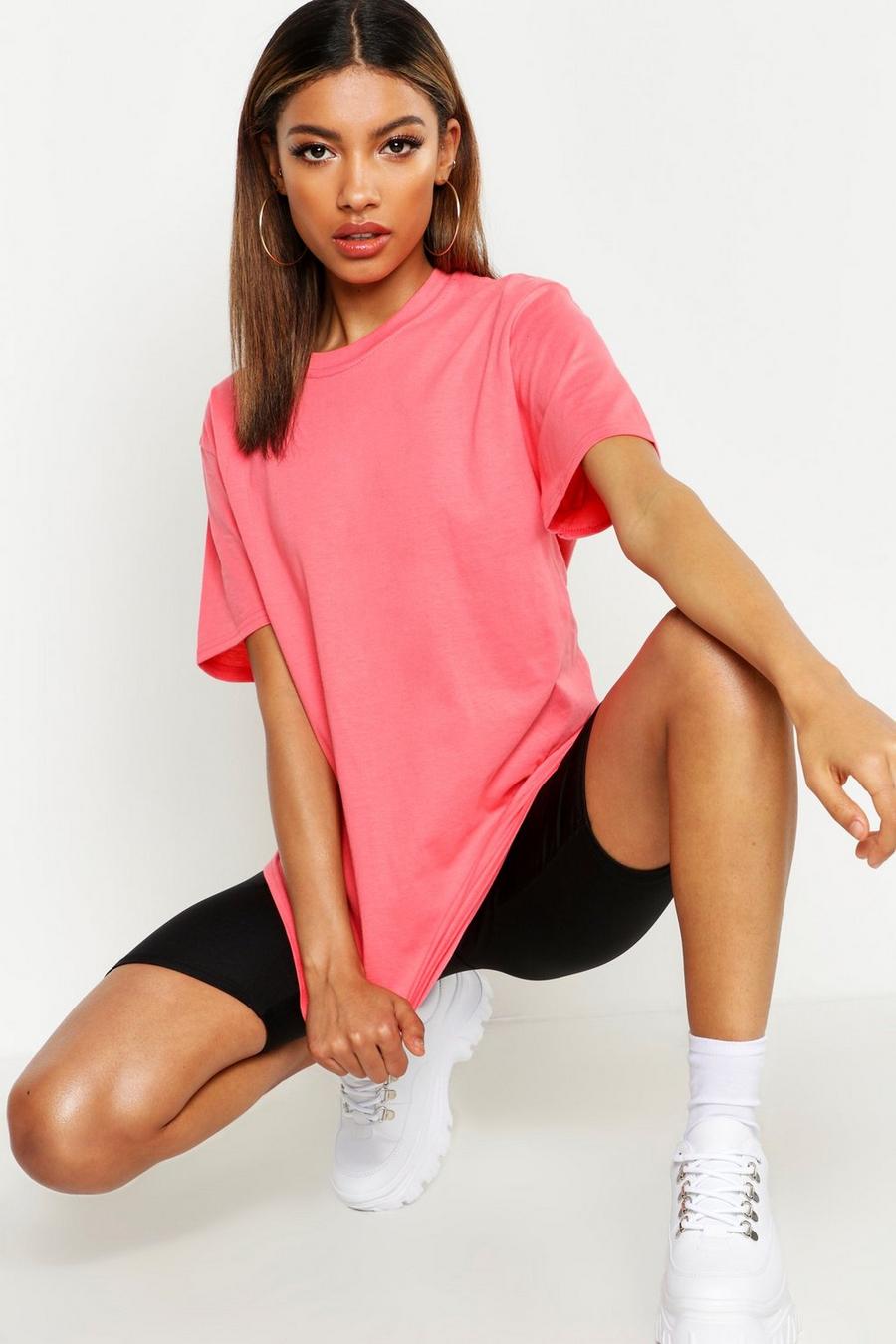 Coral Oversized T-Shirt image number 1