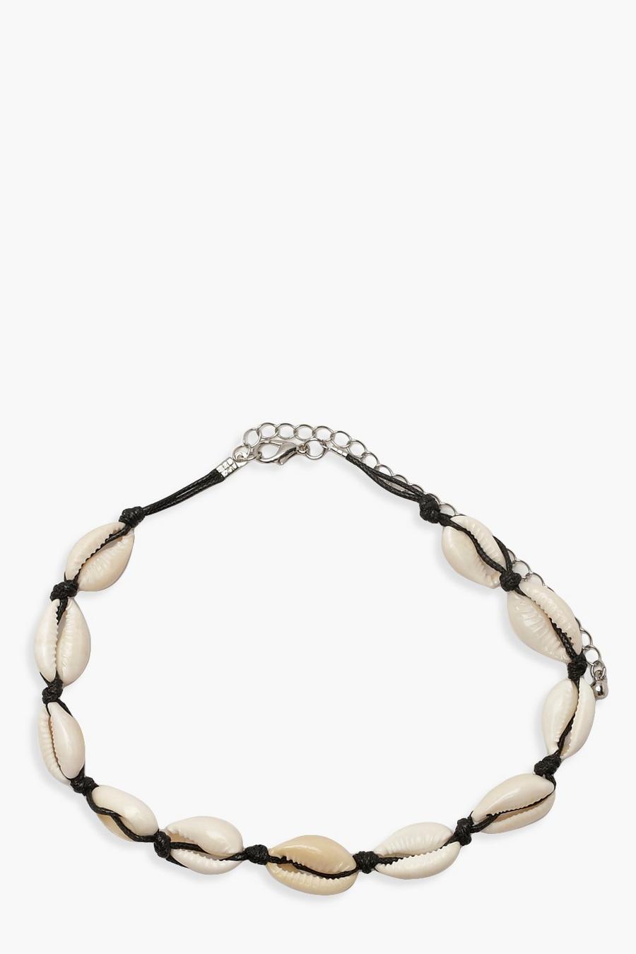 Cream Shell Choker Necklace image number 1