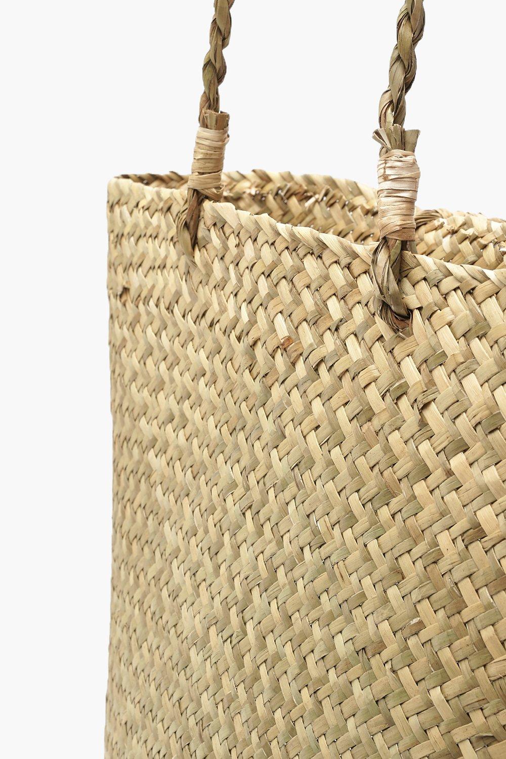 Large straw beach tote online