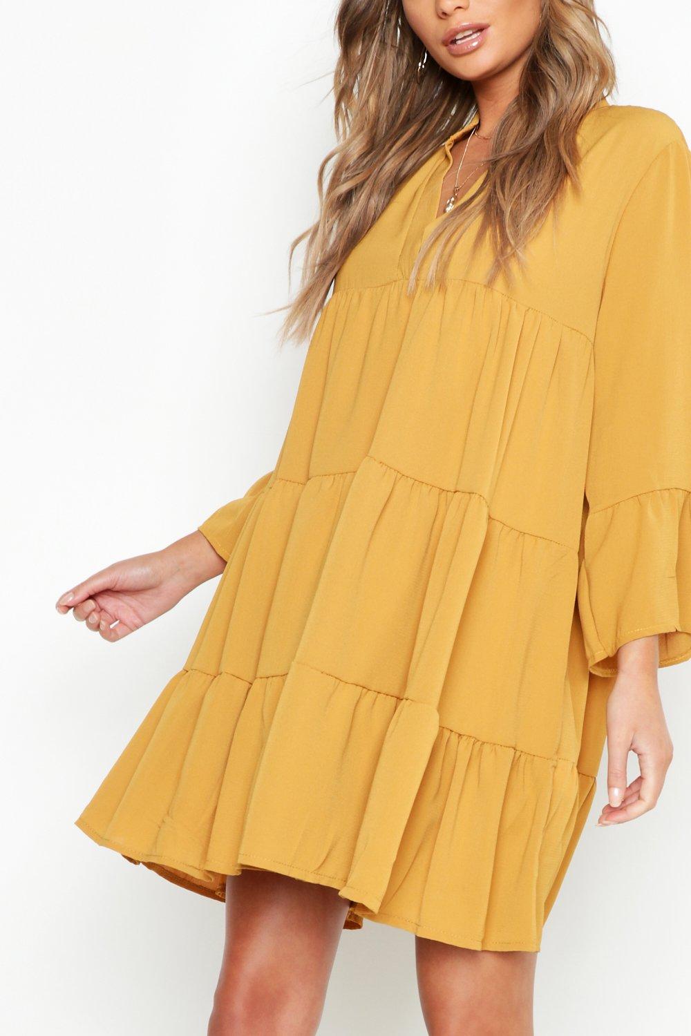 Boohoo smock store dress