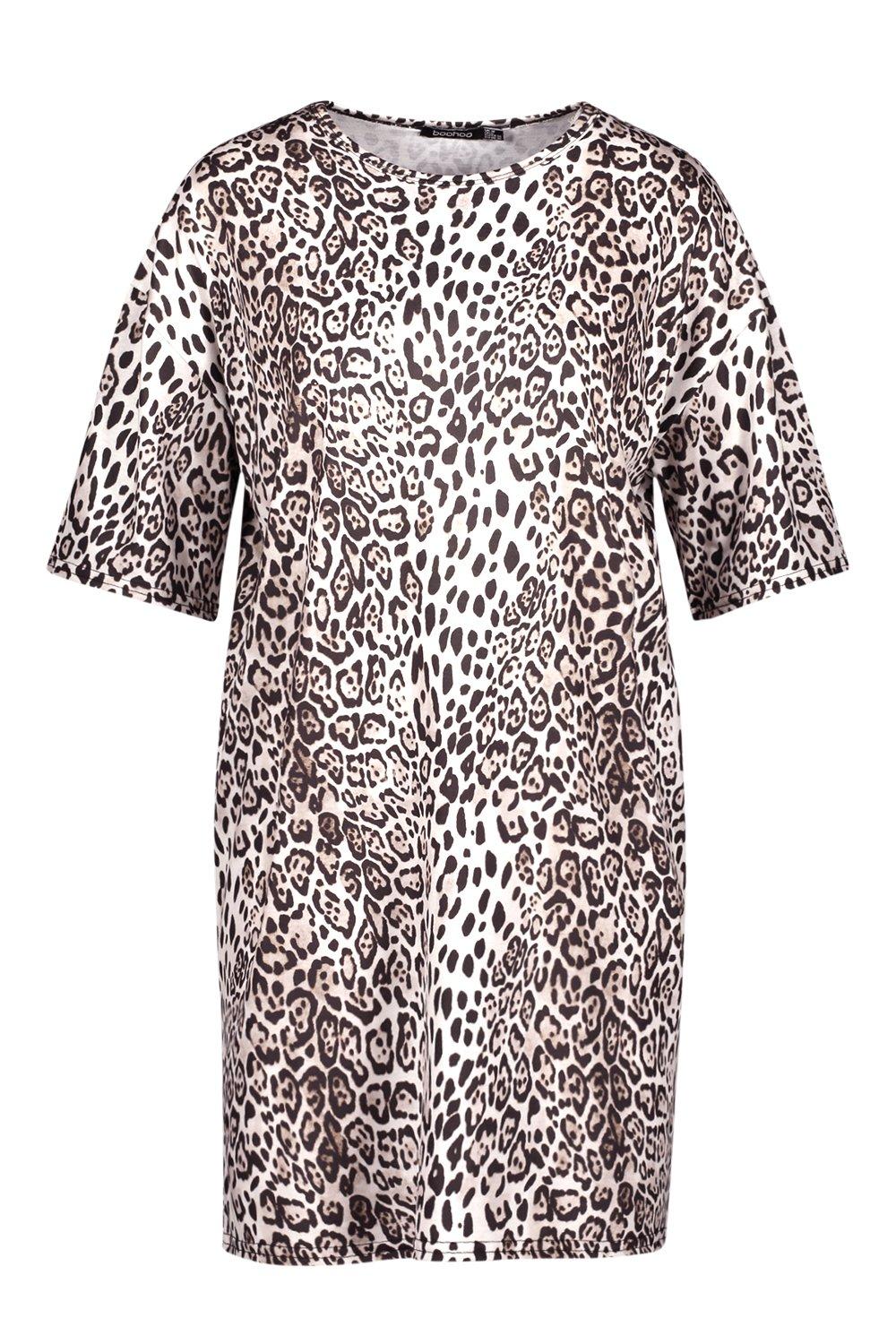 Leopard print tee outlet dress