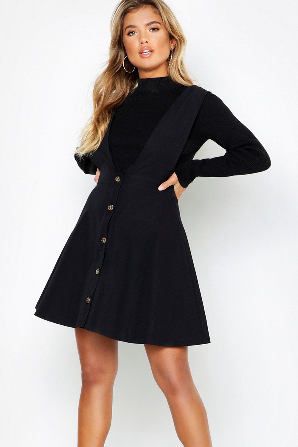 button skater dress