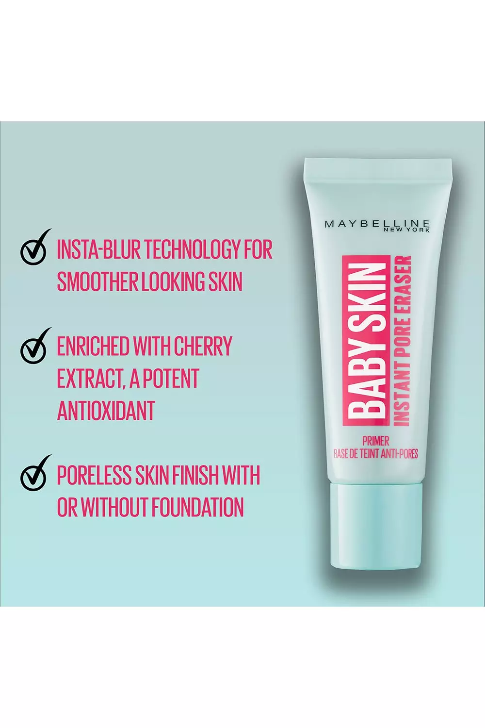 Nude Maybelline Instant Pore Eraser Primer 22ml alternative image