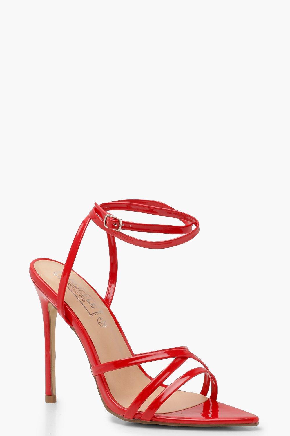 boohoo red heels