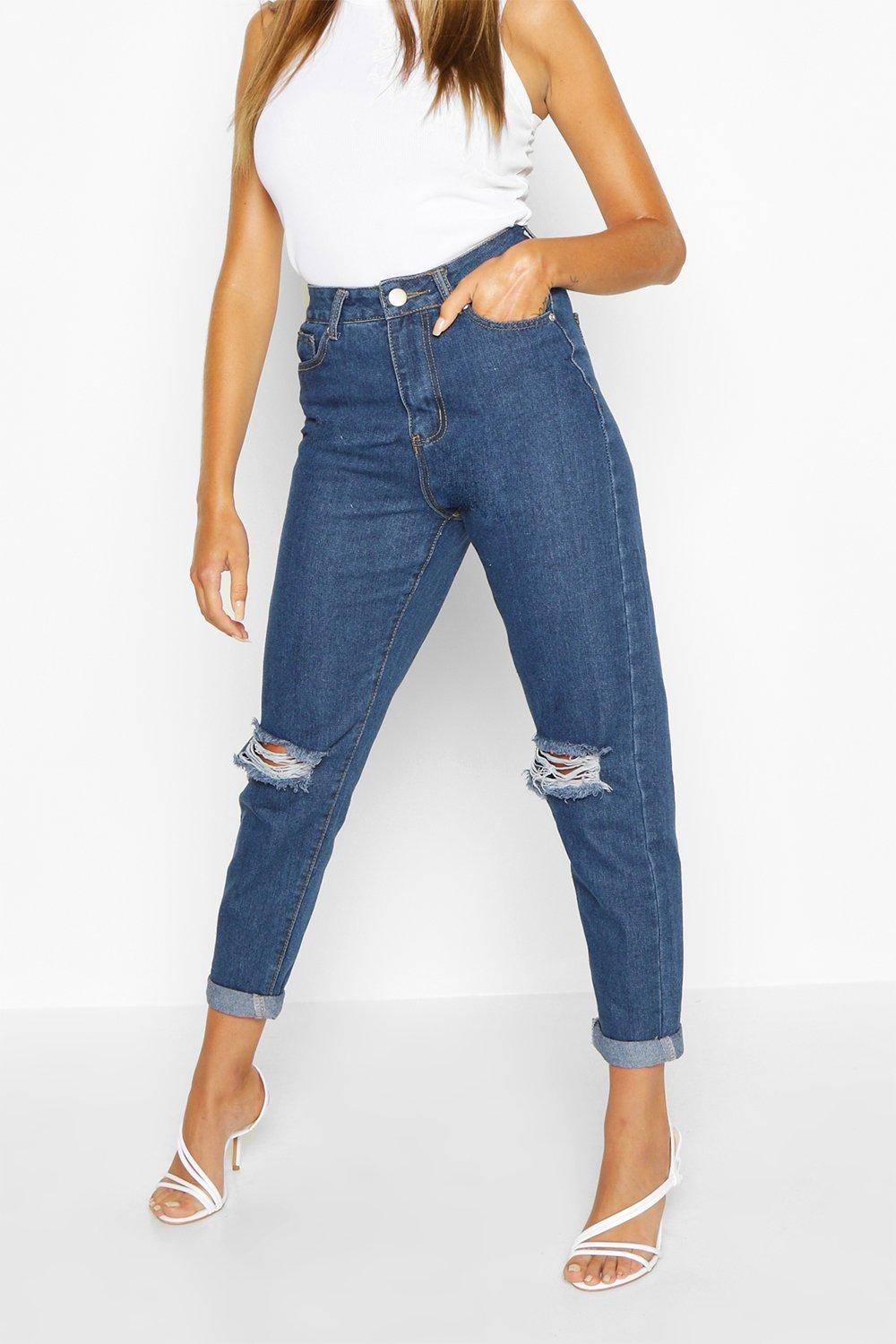 mid rise boyfriend jeans