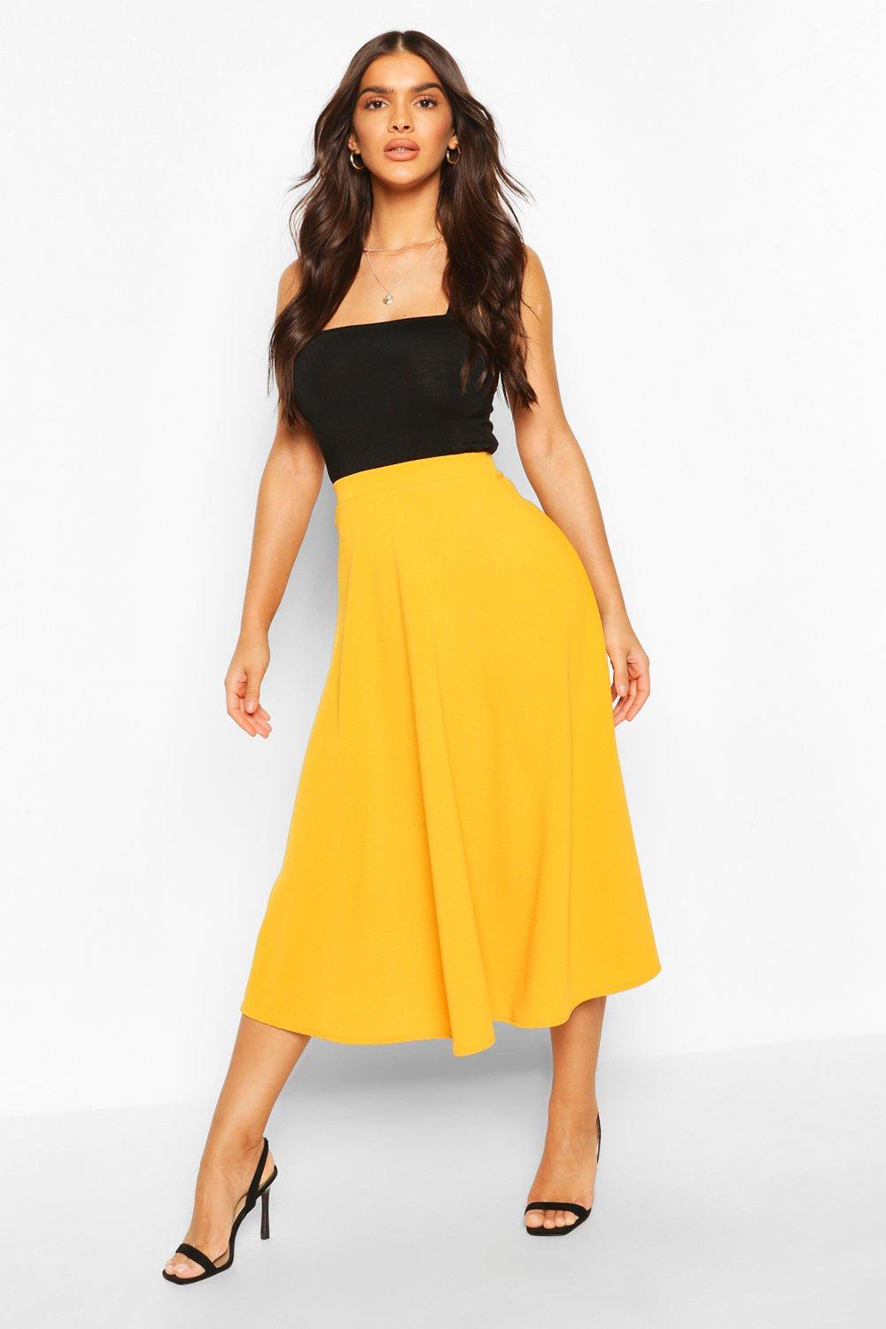 boohoo midi skirts