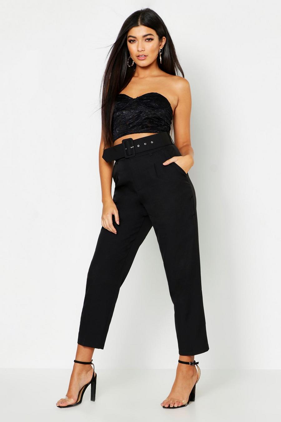 Belted Tailored Pants image number 1