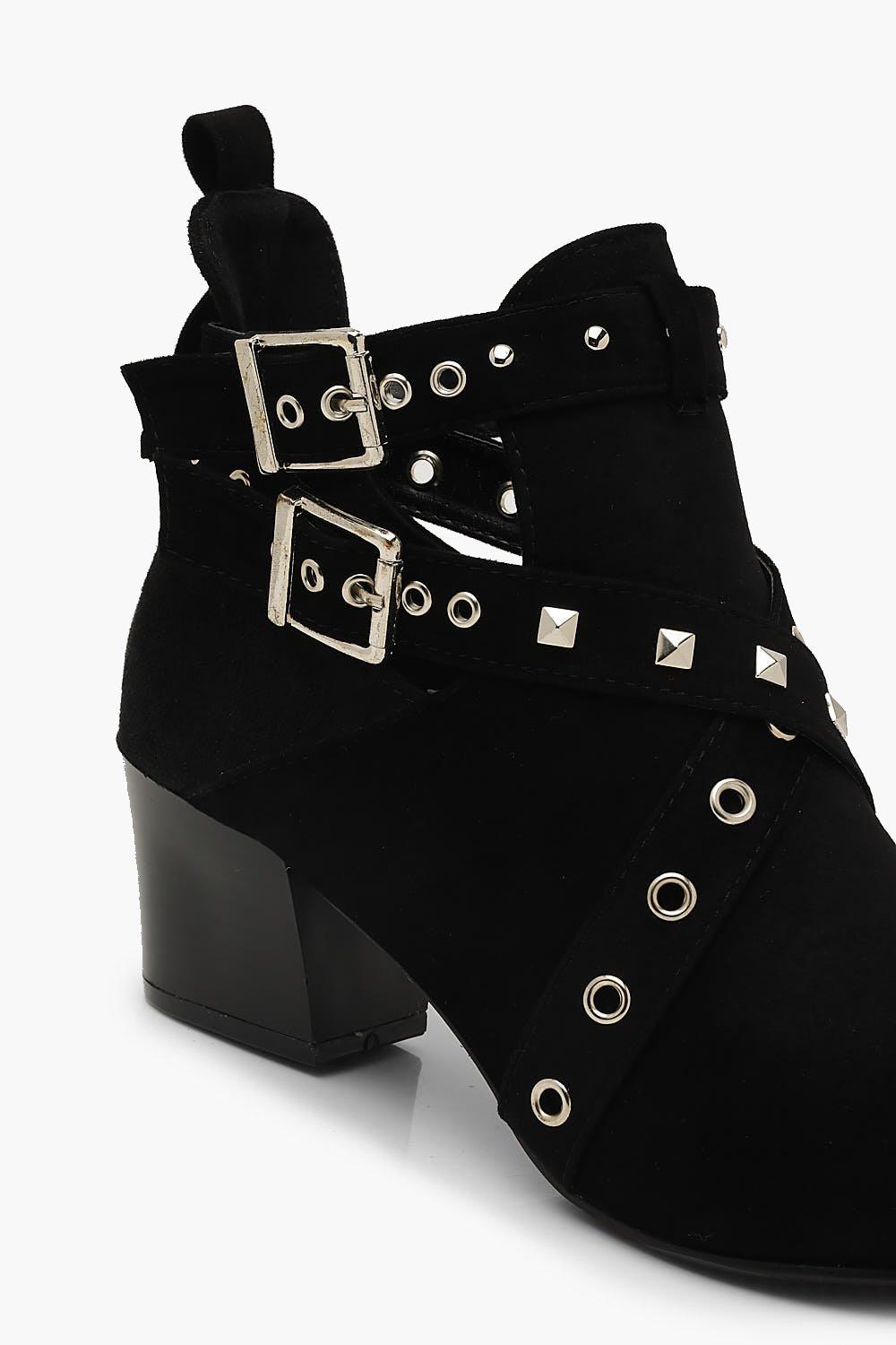 boohoo studded boots