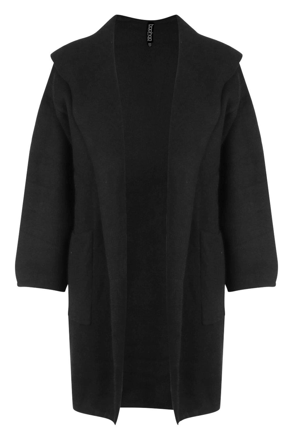 Oversized Longline Hooded Cardigan | boohoo Oversized Longline Hooded Cardigan | boohoo
