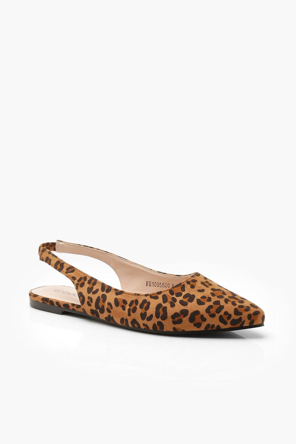 Animal print deals slingback flats