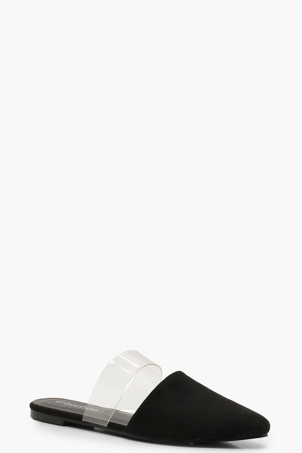 boohoo clear shoes