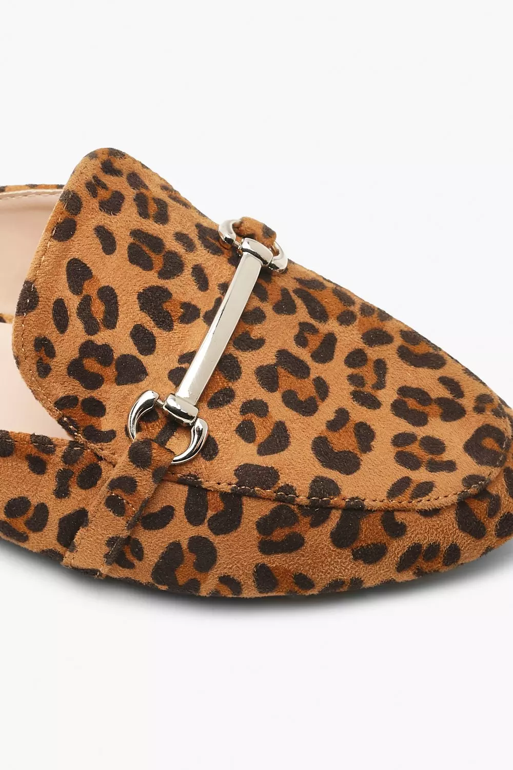 Leopard deals loafer mule