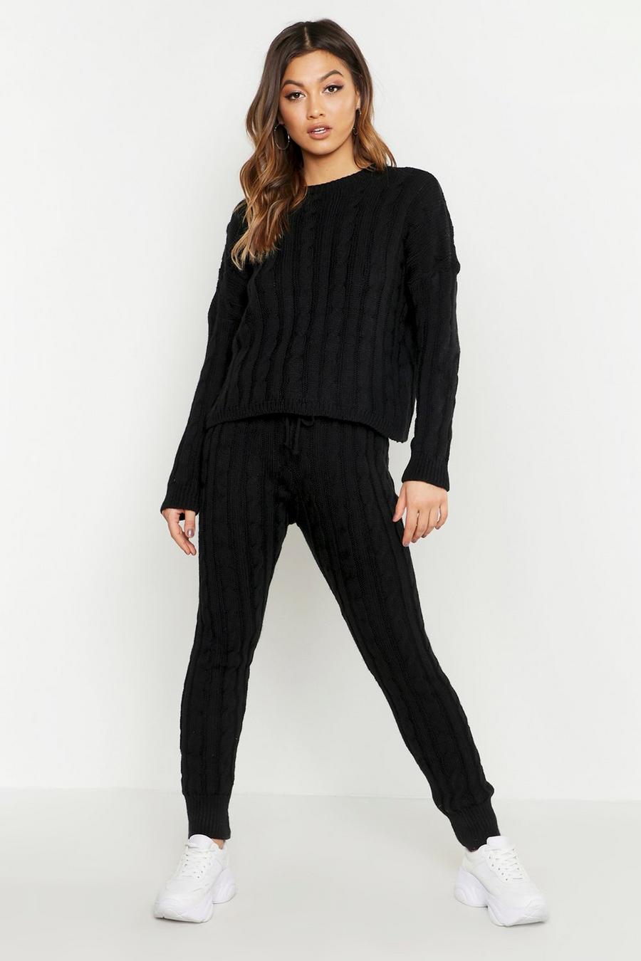 Cable Knit Pants Co-Ord image number 1
