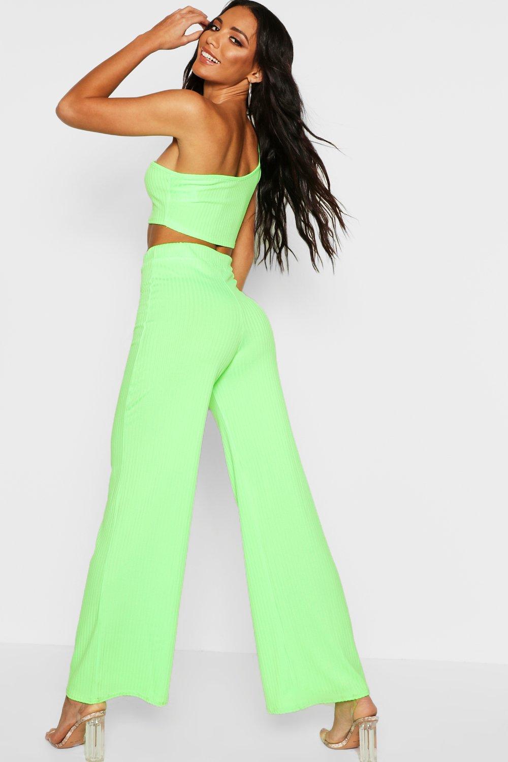 Pantalon coupe large taille haute hotsell