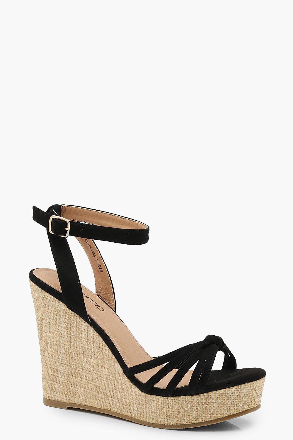 Caged Front Wedges | boohoo