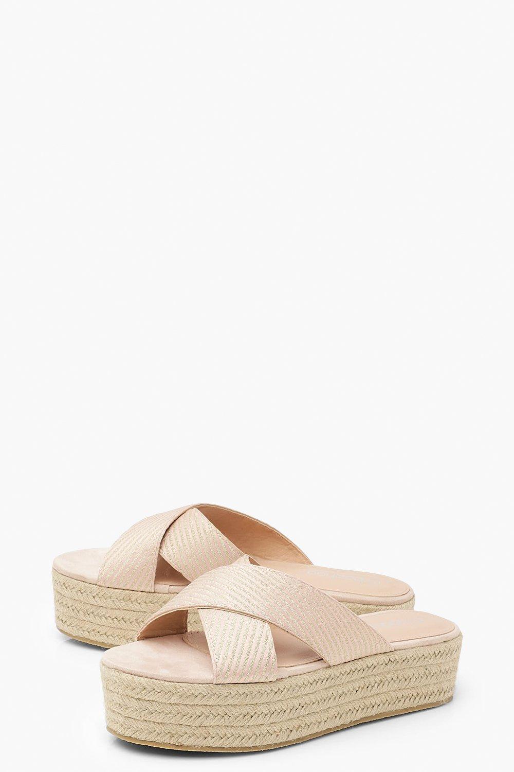 Espadrille store flatform sliders