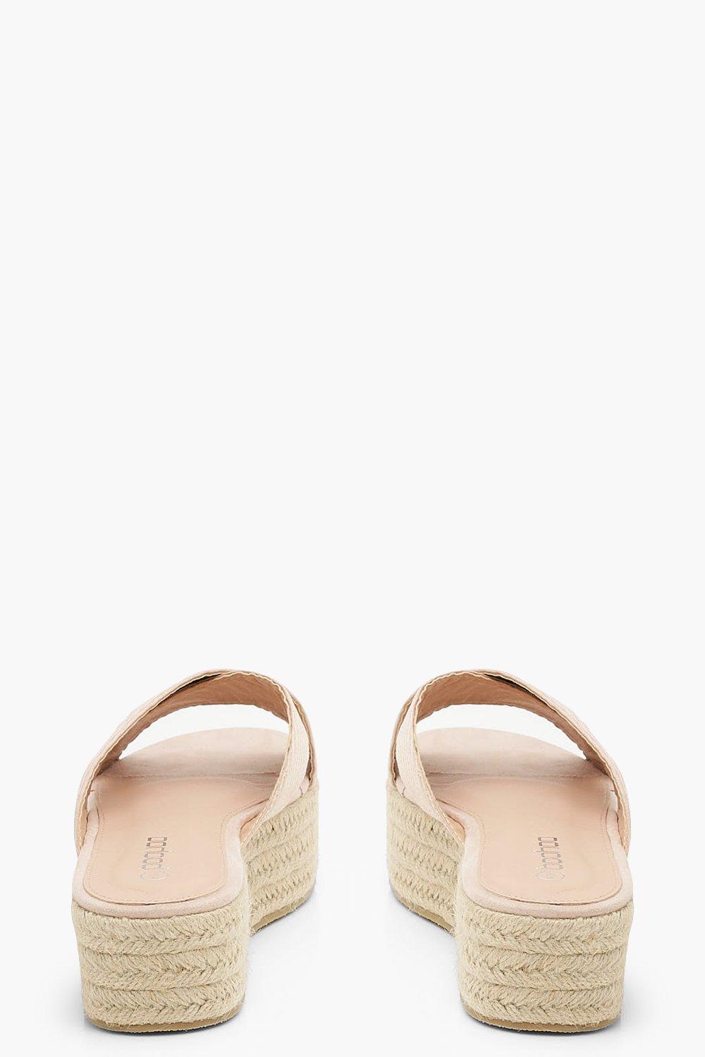 Espadrille best sale flatform sliders