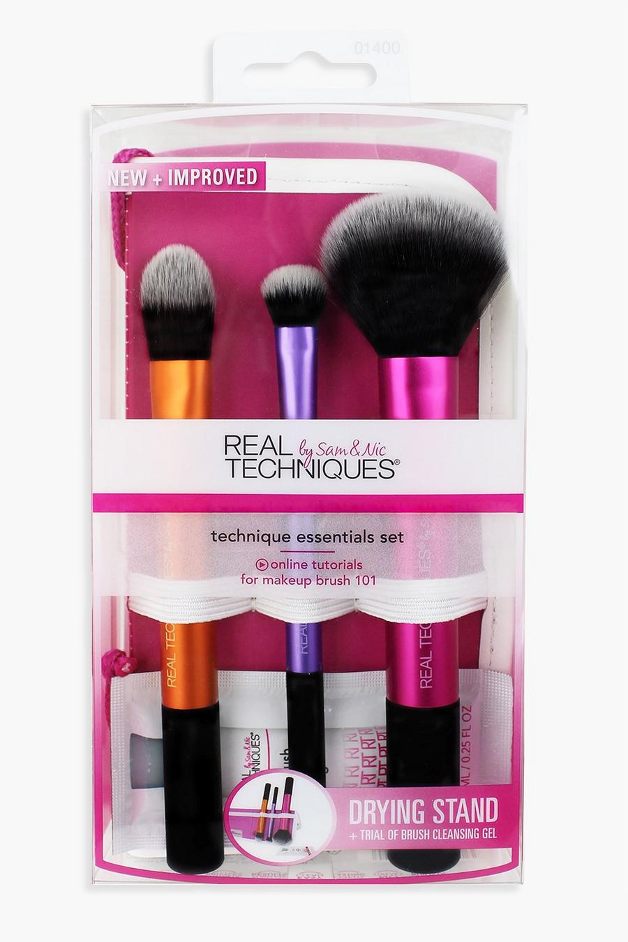 Pink Real Techniques Brush, Case & Cleansing Gel image number 1