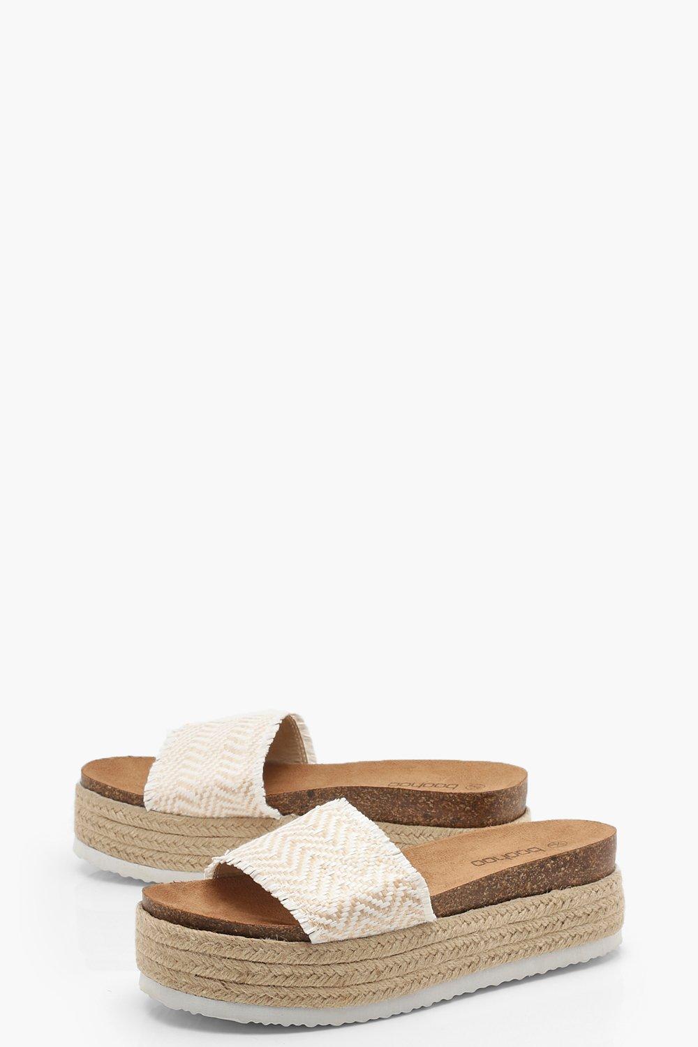 Espadrille hot sale flatform sliders