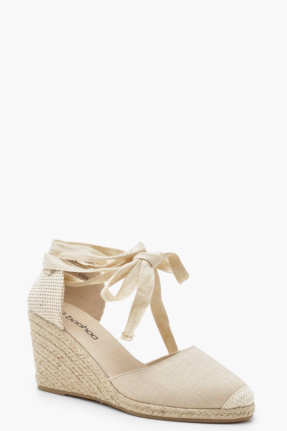 espadrille wedges cream