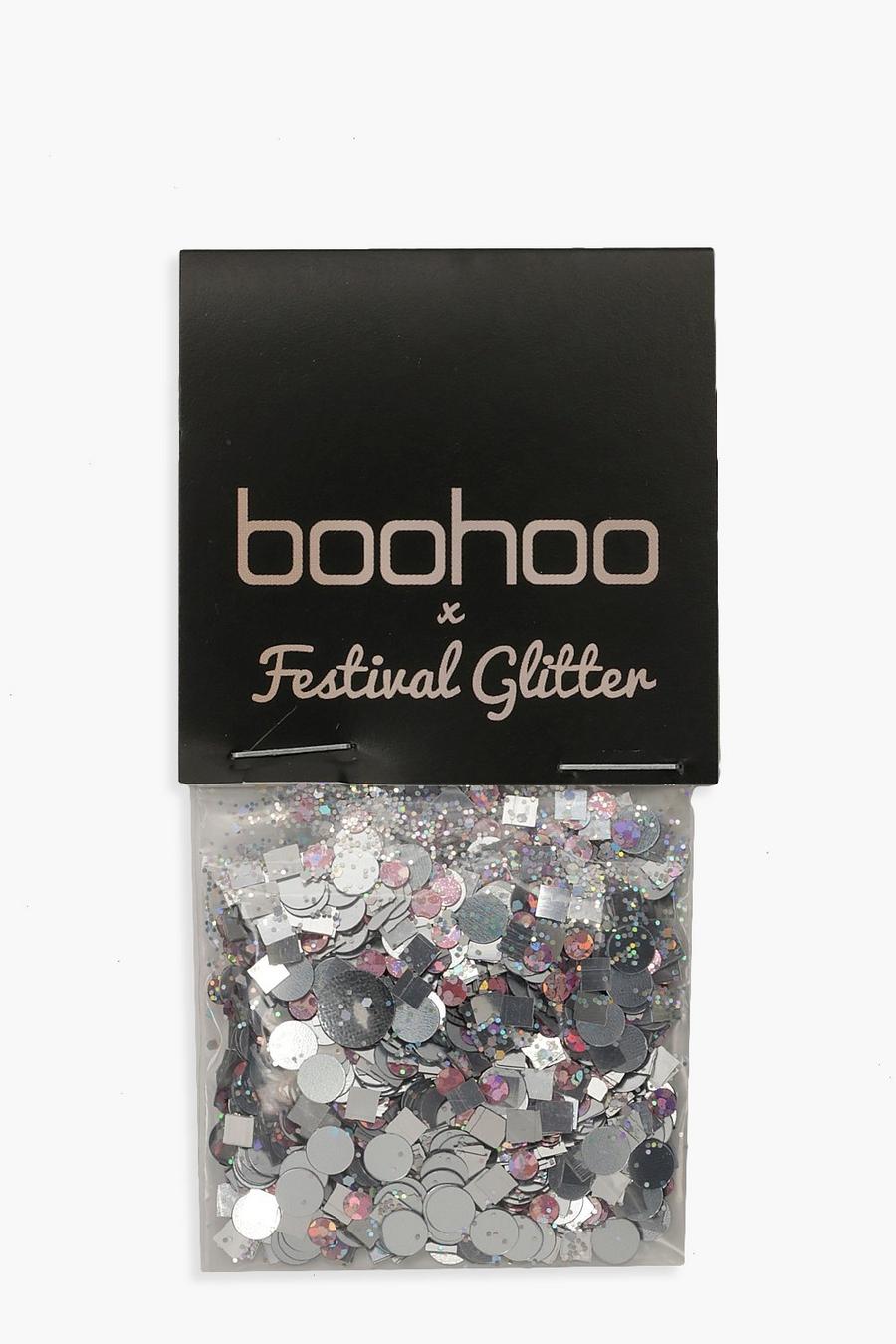 Boohoo Holographic Pink Glitter Pot image number 1