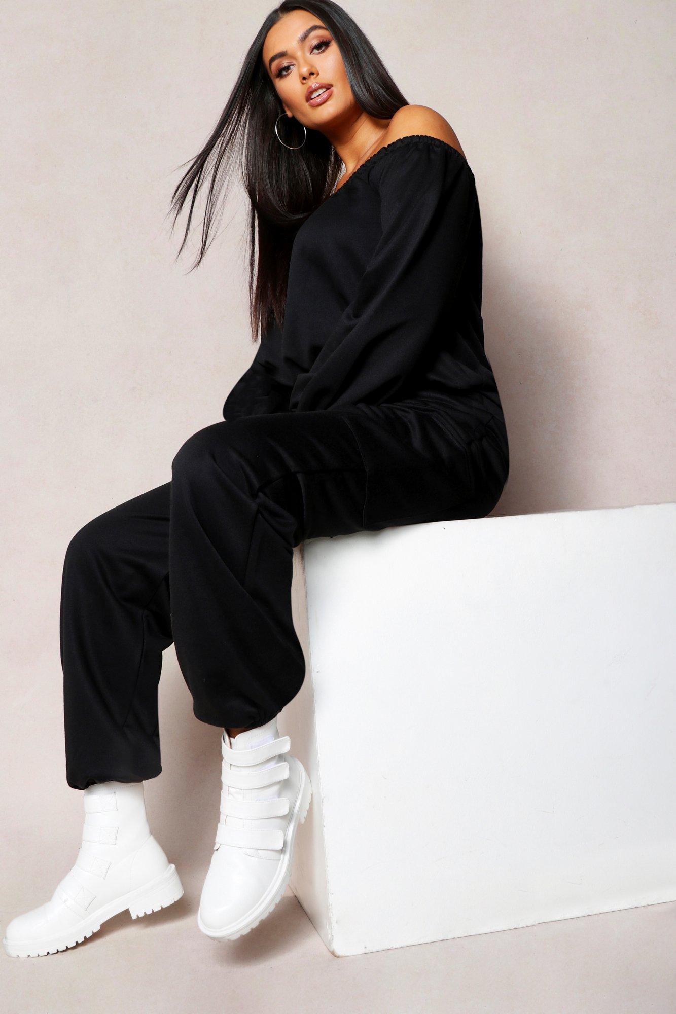 Black lounge jumpsuit clearance