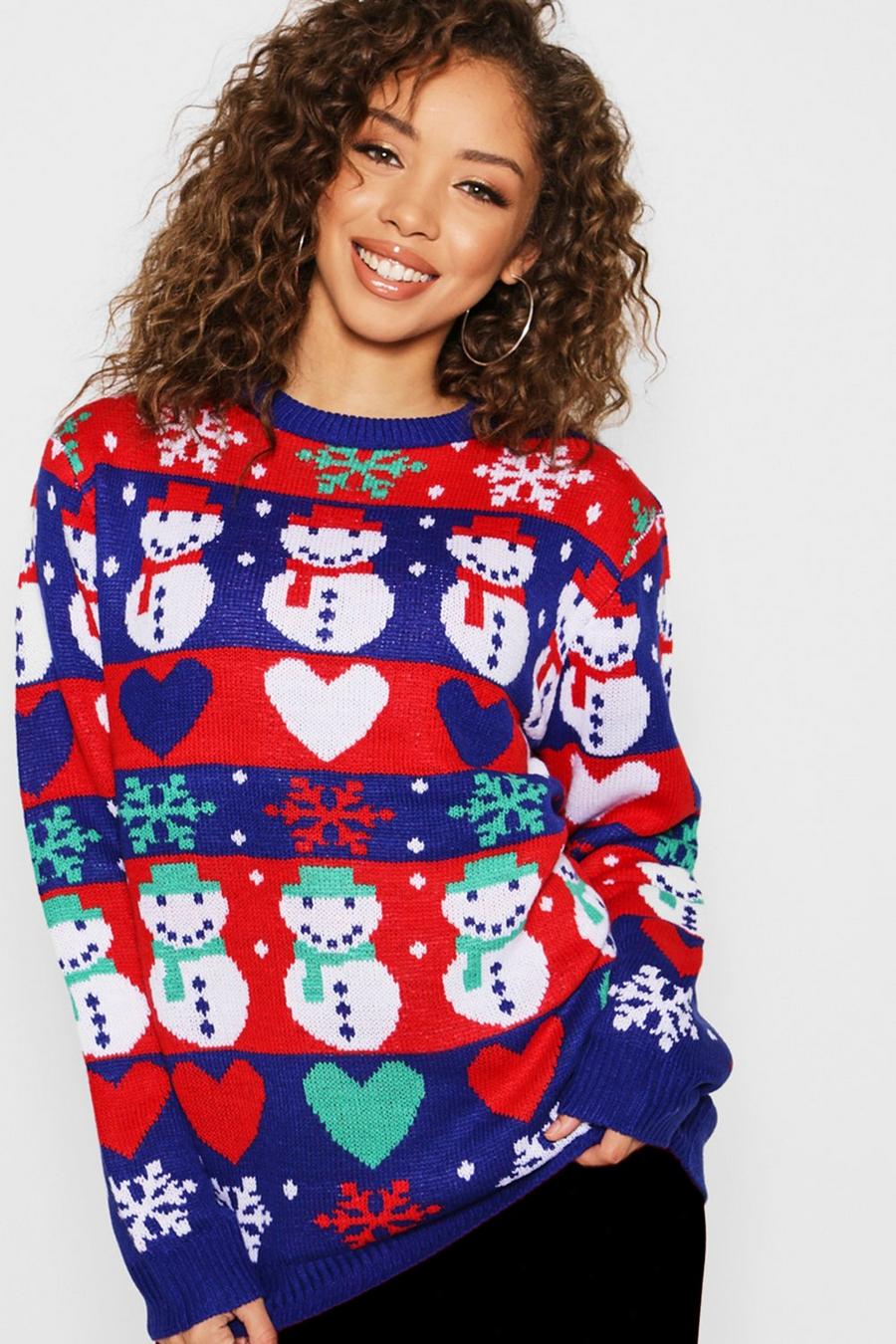 Fairisle Snowman Christmas Sweater image number 1