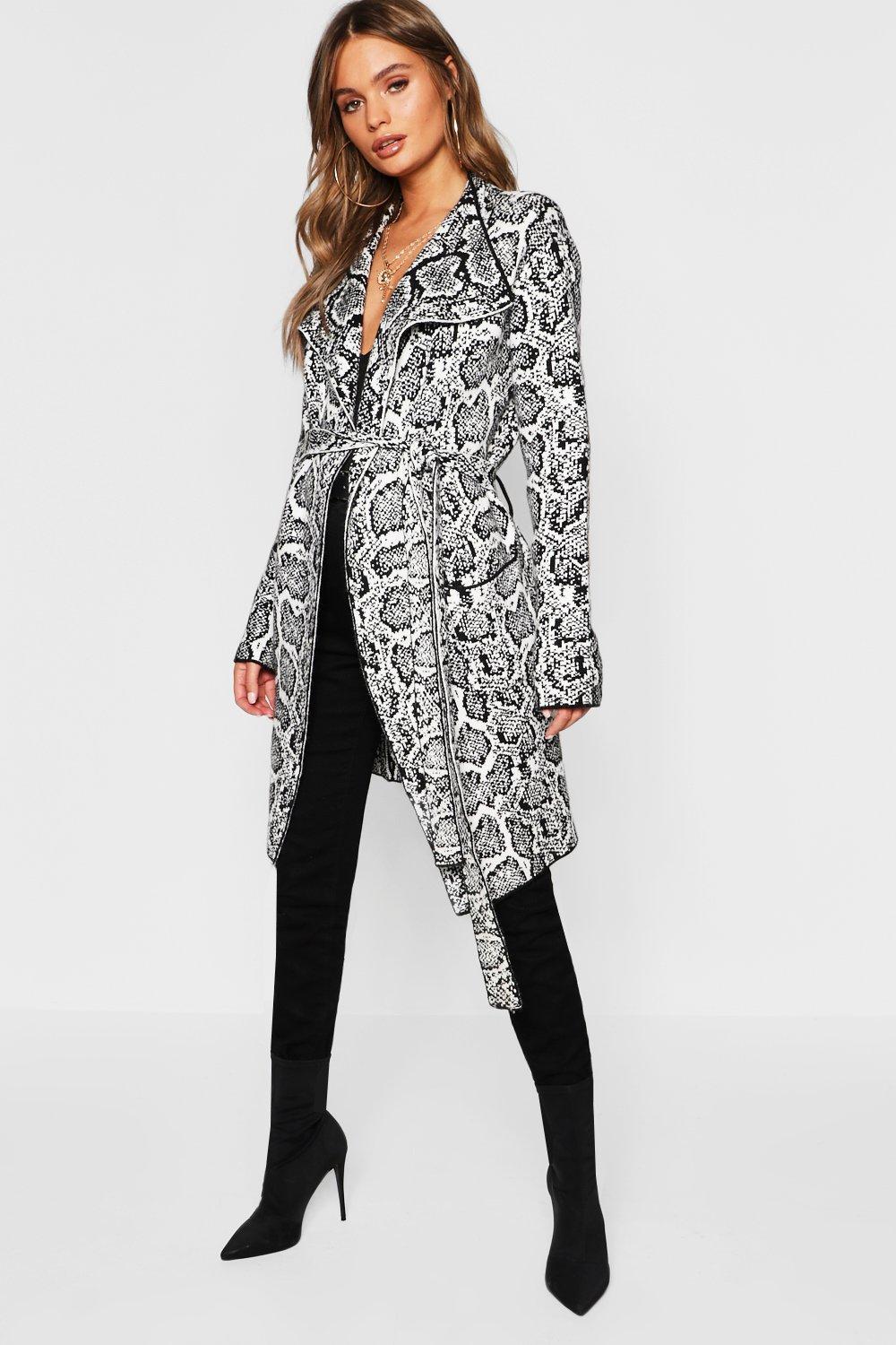 boohoo belted cardigan