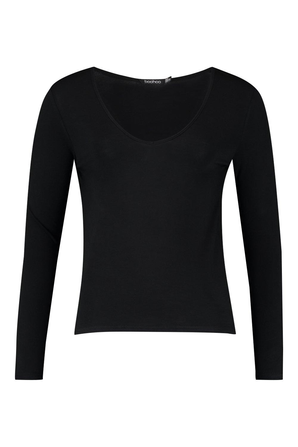 Long sleeve on sale v neck tee